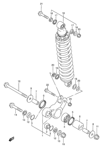DF200 Втулки заднего рычага