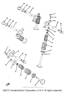 XS400E Valve rocker arm