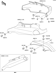 ZX1100 Боковые обтекатели
