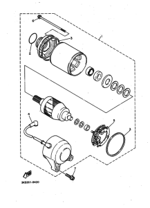 FZR750R Стартерный мотор