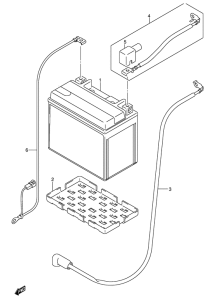 GSX-R600U2 Аккумулятор