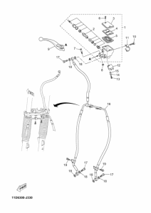 XT660Z Главный тормозной цилиндр