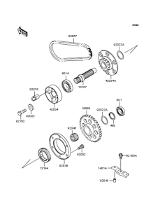 ZR1100 Secondary shaft
