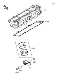 ZR1000 シリンダ / ピストン