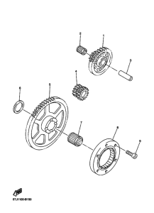 WR450F Муфта стартера