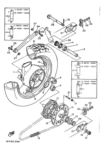 FJ1200 Переднее колесо