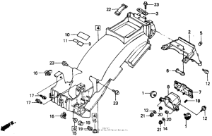 NT650 Задний бампер