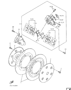 XVZ1300A Передний тормоз
