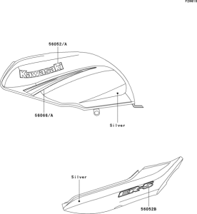 ER500 Decals(silver)(er500-c3)