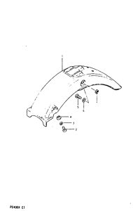 PE400 Заднее крыло