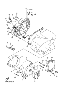 XVS250 クランクケ-スカバ- 1