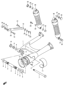 VS800 Маятник задний