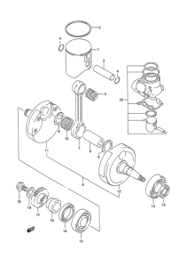RM250 Вал коленчатый