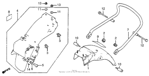 CB750 Задний бампер