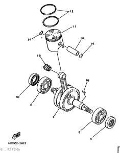 DT80LC Коленчатый вал и поршни