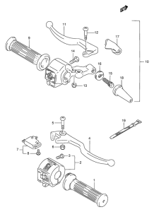 GS125 Рулевой переключатель