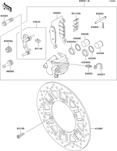 ER500 Передний тормоз
