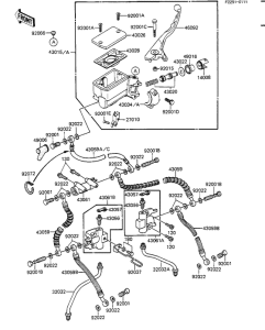 KZ1100 Передний тормозной цилиндр