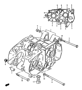 ZR50 Картер двигателя