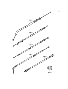 ZX400 Тросы управления