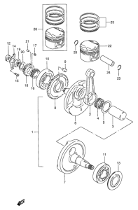 GN250 Вал коленчатый