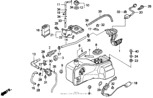 GL1500I Топливный бак