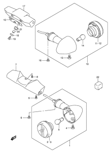 VL1500 Поворотники
