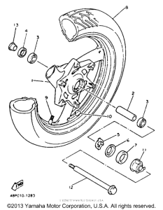 XJ600SDC Переднее колесо