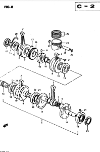 GS850 Вал коленчатый