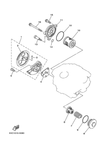 TW225E Масляная помпа в сборе