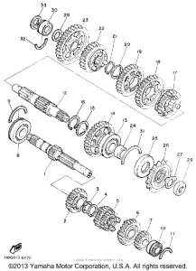 FZR400A Трансмиссия