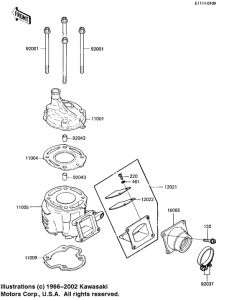  Cylinder head / cylinder / reed valve
