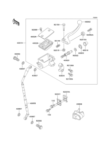 KX500 Front master cylinder(kx500-e4 / e5)
