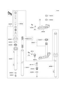 KX60 Передняя вилка