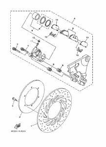 XV1900CU Задний суппорт