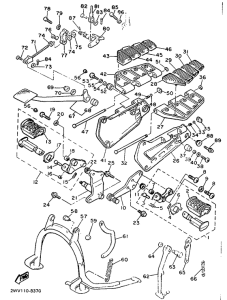 XVZ13TD Stand. footrest