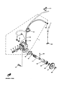 TZR125 Масляная помпа в сборе