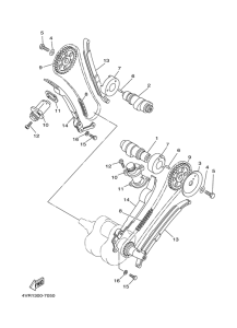 XVS650 Camshaft. chain