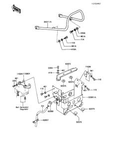 KZ1000 Battery case / electro bracket