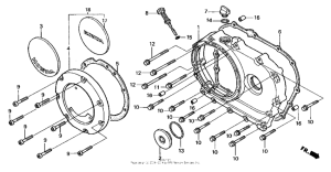 VT1100C3 Крышка картера правая