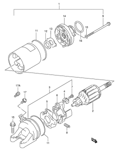 GSX-R400 Стартерный мотор