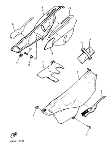 XT600EA Side cover  /  oil tank