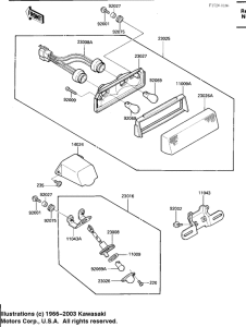ZX600 Taillight unit ass`y