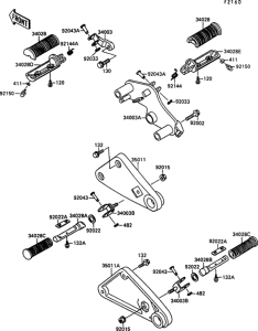 EN500 Подножки