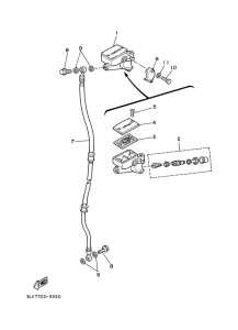 XV125S Главный тормозной цилиндр