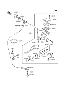 ZR1100 Цилиндр сцепления