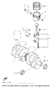 XJ600SEC Коленчатый вал и Поршень