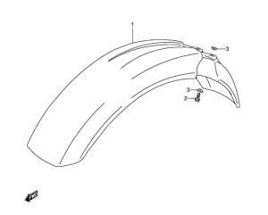 DR350 Переднее крыло