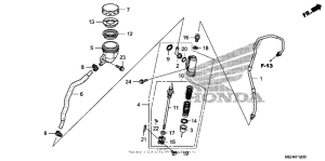 NSA700 Задний тормозной цилиндр