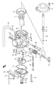 DR250 Carburetor assy